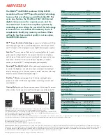 Preview for 2 page of Toshiba REGZA 46RV535U Specifications