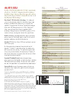 Preview for 2 page of Toshiba Regza 46XF550U Specifications