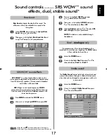 Preview for 17 page of Toshiba Regza 47WLG66 Owner'S Manual