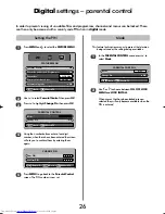 Предварительный просмотр 26 страницы Toshiba Regza 47WLT66 Owner'S Manual