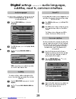 Предварительный просмотр 28 страницы Toshiba Regza 47WLT66 Owner'S Manual