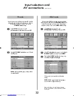 Предварительный просмотр 32 страницы Toshiba Regza 47WLT66 Owner'S Manual