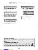 Предварительный просмотр 37 страницы Toshiba Regza 47WLT66 Owner'S Manual