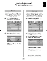 Preview for 23 page of Toshiba REGZA DL66 Series Owner'S Manual