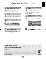 Preview for 27 page of Toshiba REGZA DL66 Series Owner'S Manual