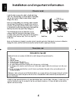 Preview for 4 page of Toshiba Regza WL68 Owner'S Manual