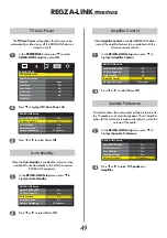 Предварительный просмотр 49 страницы Toshiba REGZA XV Digital Series User Manual