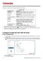 Предварительный просмотр 20 страницы Toshiba RemotEye ESS Instruction Manual