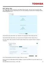 Предварительный просмотр 25 страницы Toshiba RemotEye ESS Instruction Manual