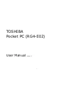 Toshiba RG4-E02 User Manual preview