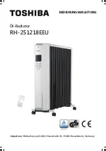 Предварительный просмотр 1 страницы Toshiba RH-251218EEU Manual