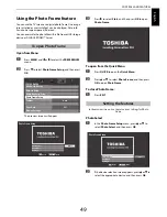 Preview for 49 page of Toshiba RL83* Digital Series Owner'S Manual