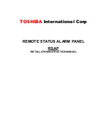 Предварительный просмотр 1 страницы Toshiba RSAP Installation Instructions Manual