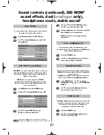 Preview for 21 page of Toshiba RV55* Digital Series Owner'S Manual