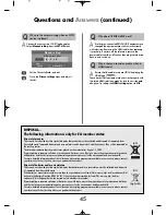 Preview for 45 page of Toshiba RV55* Digital Series Owner'S Manual