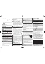 Предварительный просмотр 1 страницы Toshiba RZE-BT31E Operation Manual