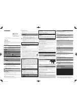 Предварительный просмотр 2 страницы Toshiba RZE-BT31E Operation Manual