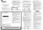 Preview for 1 page of Toshiba S1100AM00 Instruction Manual