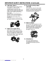 Предварительный просмотр 6 страницы Toshiba S9 - TDP S9 - DLP Projector Owner'S Manual