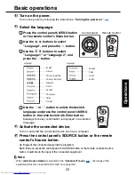 Предварительный просмотр 23 страницы Toshiba S9 - TDP S9 - DLP Projector Owner'S Manual