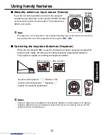 Предварительный просмотр 25 страницы Toshiba S9 - TDP S9 - DLP Projector Owner'S Manual