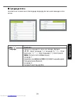 Предварительный просмотр 31 страницы Toshiba S9 - TDP S9 - DLP Projector Owner'S Manual