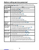 Предварительный просмотр 38 страницы Toshiba S9 - TDP S9 - DLP Projector Owner'S Manual