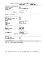 Toshiba Satellite 100CS Specification Sheet preview