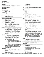 Preview for 3 page of Toshiba Satellite 1110-S153 Specification Sheet