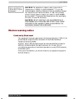 Preview for 8 page of Toshiba Satellite 1130 Series User Manual