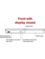 Предварительный просмотр 4 страницы Toshiba Satellite 1200-S121 Dimensions