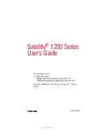 Предварительный просмотр 1 страницы Toshiba Satellite 1200 User Manual