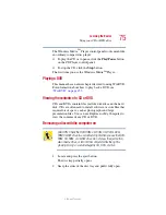 Предварительный просмотр 75 страницы Toshiba Satellite 1200 User Manual