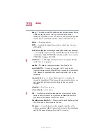 Предварительный просмотр 228 страницы Toshiba Satellite 1200 User Manual