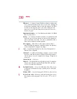 Предварительный просмотр 230 страницы Toshiba Satellite 1200 User Manual