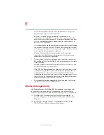 Preview for 6 page of Toshiba Satellite 1410 Series User Manual