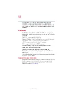 Preview for 12 page of Toshiba Satellite 1410 Series User Manual