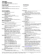 Toshiba Satellite 1955-S805 Specification Sheet preview