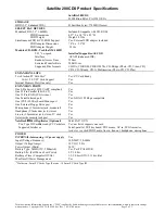 Preview for 2 page of Toshiba Satellite 200CDS Specification Sheet