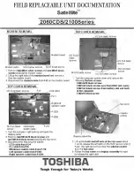 Предварительный просмотр 3 страницы Toshiba Satellite 2060CDS Field Replaceable Unit Documentation