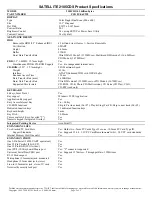 Предварительный просмотр 2 страницы Toshiba Satellite 2105CDS Specification Sheet