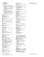 Preview for 1 page of Toshiba Satellite 2210XCDS Specifications