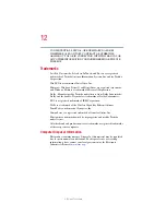 Preview for 12 page of Toshiba Satellite 2400 User Manual