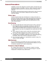 Preview for 8 page of Toshiba Satellite 2430 User Manual