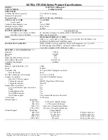 Toshiba Satellite 2540CDS Specification Sheet preview