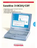 Toshiba Satellite 310CDS Specifications preview