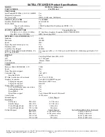 Toshiba Satellite 325CDS Specification Sheet preview