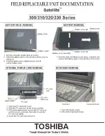 Preview for 1 page of Toshiba Satellite 335CDS Replacement Instructions Manual