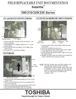 Preview for 4 page of Toshiba Satellite 335CDS Replacement Instructions Manual