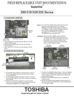 Preview for 5 page of Toshiba Satellite 335CDS Replacement Instructions Manual